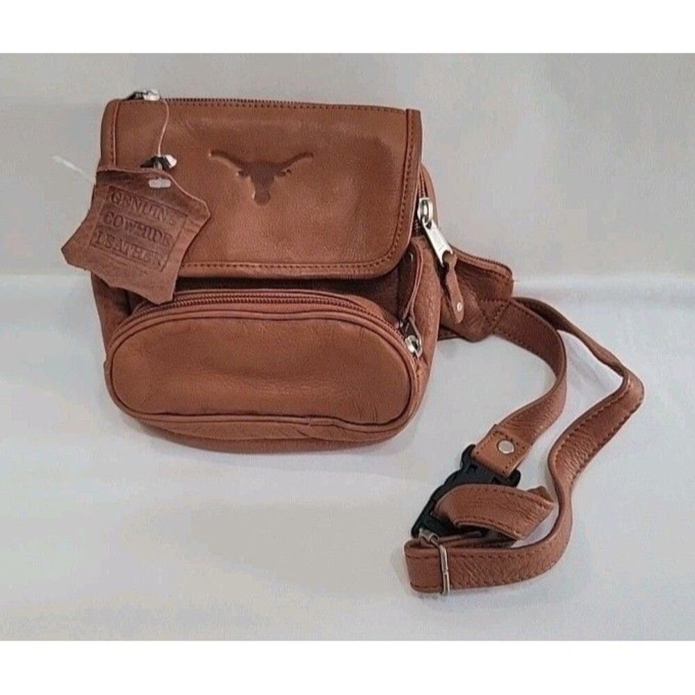 NWT Canyon Outback Leather Texas Longhorns Belt Bag Fanny Pack UT Austin NEW